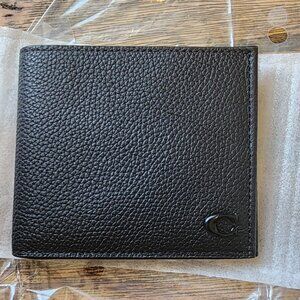 Coach Wallet- Black leather, double bill, Men's